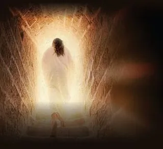 Opstandelse, Jesus går ud af graven